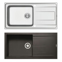 Kitchen sinks by material