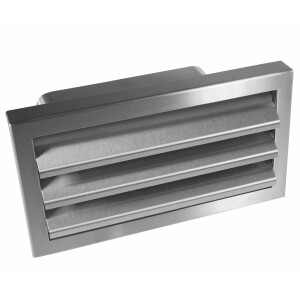 Flat duct 230x80mm, stainless steel ventilation grille,...