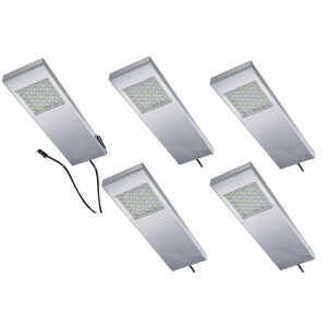 LED Edelstahl Unterbauleuchte Küche 5x3 W, Küchenleuchte...