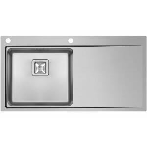 Kitchen sink 100x52cm, built-in sink Olynthos, brushed...