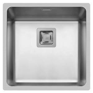 Undermount sink Lume 44x44 cm, kitchen sink stainless...