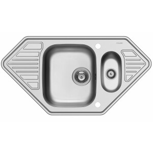 Medusa corner sink, built-in sink 95x50cm, kitchen sink...