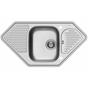 Medusa corner sink, built-in sink 95x50cm, kitchen sink...