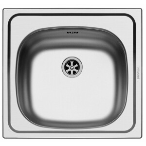 Kitchen sink 46.5x43.5cm, built-in sink E33, sink without...