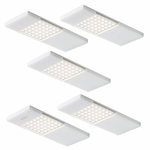LED Küchen Unterbauleuchte Samba Change 5x4 W, Lichtfarbe...