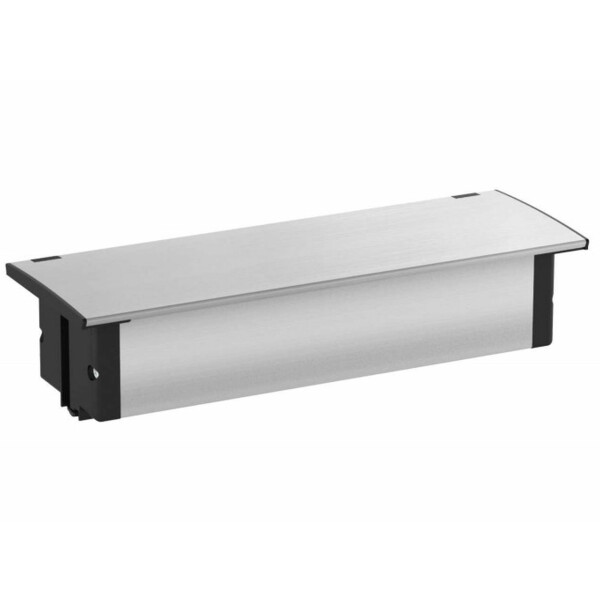 Multimodul - Einbausteckdose für Schreibtisch und Arbeitsplatte mit  Klappdeckel