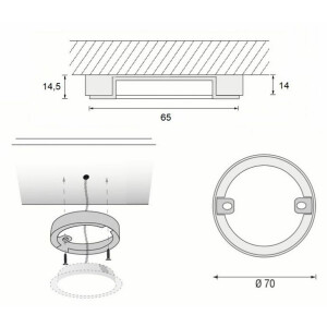 LED surface mounted light, dimmable, undermount...