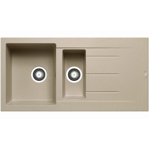 Kitchen sink Alazia 100x50cm, modern built-in sink, 1.5...