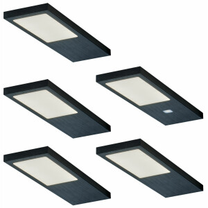 LED Küchen Unterbauleuchte 5x4 W, Küchenleuchte Gamma,...