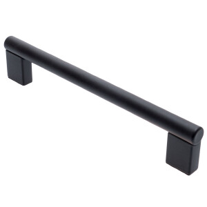 Furniture handle BA 128mm, kitchen handle black matt,...