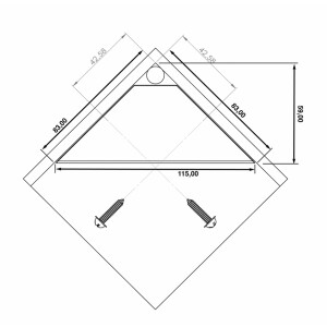 Kitchen socket outlet, corner socket outlet black, 2-way...