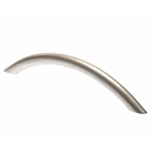 25 furniture handles BA 128mm, curved handles stainless...