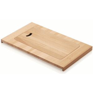 Wooden chopping board 33x53cm, solid beech for sinks with...