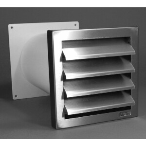 Wall box extractor Ø 150mm, external grille...