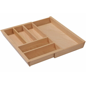 Wooden cutlery tray, drawer 40-60cm, B-goods, cutlery tray