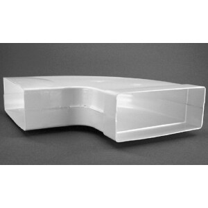 Flat duct 220x90mm, 90° horizontal bend, kitchen...