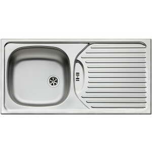 Kitchen sink 86x43.5cm, stainless steel fitted sink CA1,...