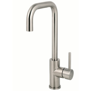 Mandolin kitchen tap, single lever mixer, solid stainless...