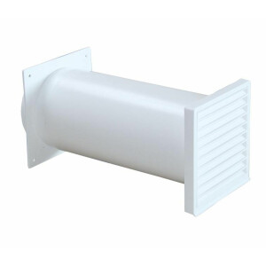 Telescopic exhaust air wall box &Oslash; 150 mm with...