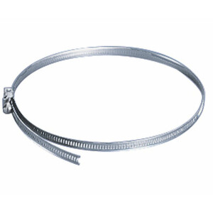 Galvanized metal hose clamp, adjustable width Ø 60...