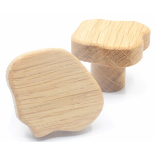 Solid oak furniture knob, wooden knob &Oslash; 30mm,...