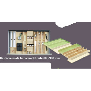 Besteckeinsatz FineLine, Schublade 80-90cm, Besteckkasten...