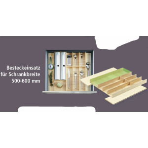 Besteckeinsatz FineLine, Schublade 50-60cm, Besteckkasten...