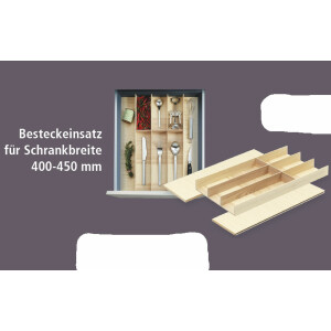 Besteckeinsatz FineLine, Schublade 40-45cm, Besteckkasten...