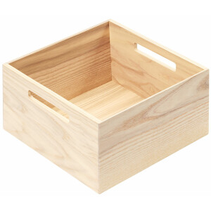 Wooden box 24x12x24cm, functional drawer insert,...