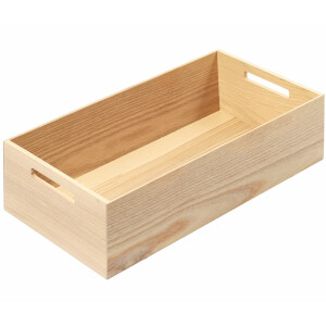 Wooden box 24x12x47cm, functional drawer insert, solid...