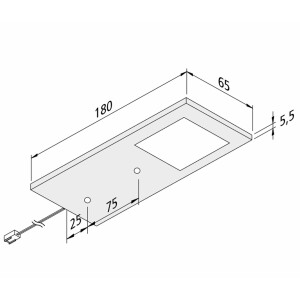 LED Unterbauleuchte, Küchenleuchte Eco-Pad F,...