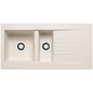 Kitchen sink 86x43.5cm, built-in sink Athlos, tap hole,...