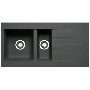 Kitchen sink 86x43.5cm, built-in sink Athlos, tap hole,...