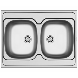 Kitchen sink 86x43.5cm, built-in sink Athlos, tap hole,...