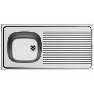 Kitchen sink 86x43.5cm, built-in sink Athlos, tap hole,...