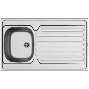 Kitchen sink 86x43.5cm, built-in sink Athlos, tap hole,...