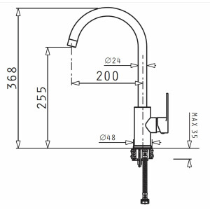 Amada kitchen mixer tap, dishwasher spray, sink mixer tap...