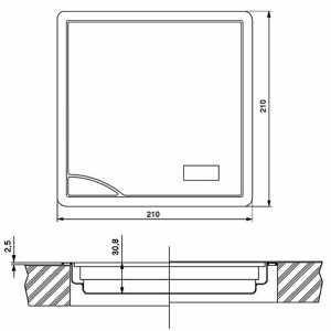 Built-in worktop scales, electronic kitchen scales...