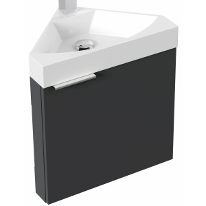 Washbasin 53cm, guest bathroom WC, washbasin corner...