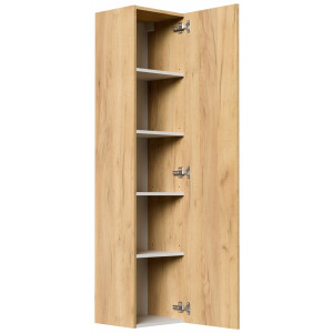 Hochschrank 35x150cm, Badschrank Levana, Badezimmer...