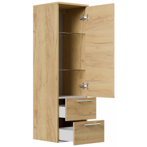 Hochschrank 35,2x120cm, Badschrank, Badezimmer...