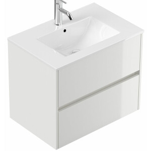 Washbasin 71cm, Limes washbasin, vanity unit, ceramic basin