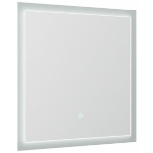 Spiegel 60x53cm mit LED Beleuchtung, Badspiegel, Touch...